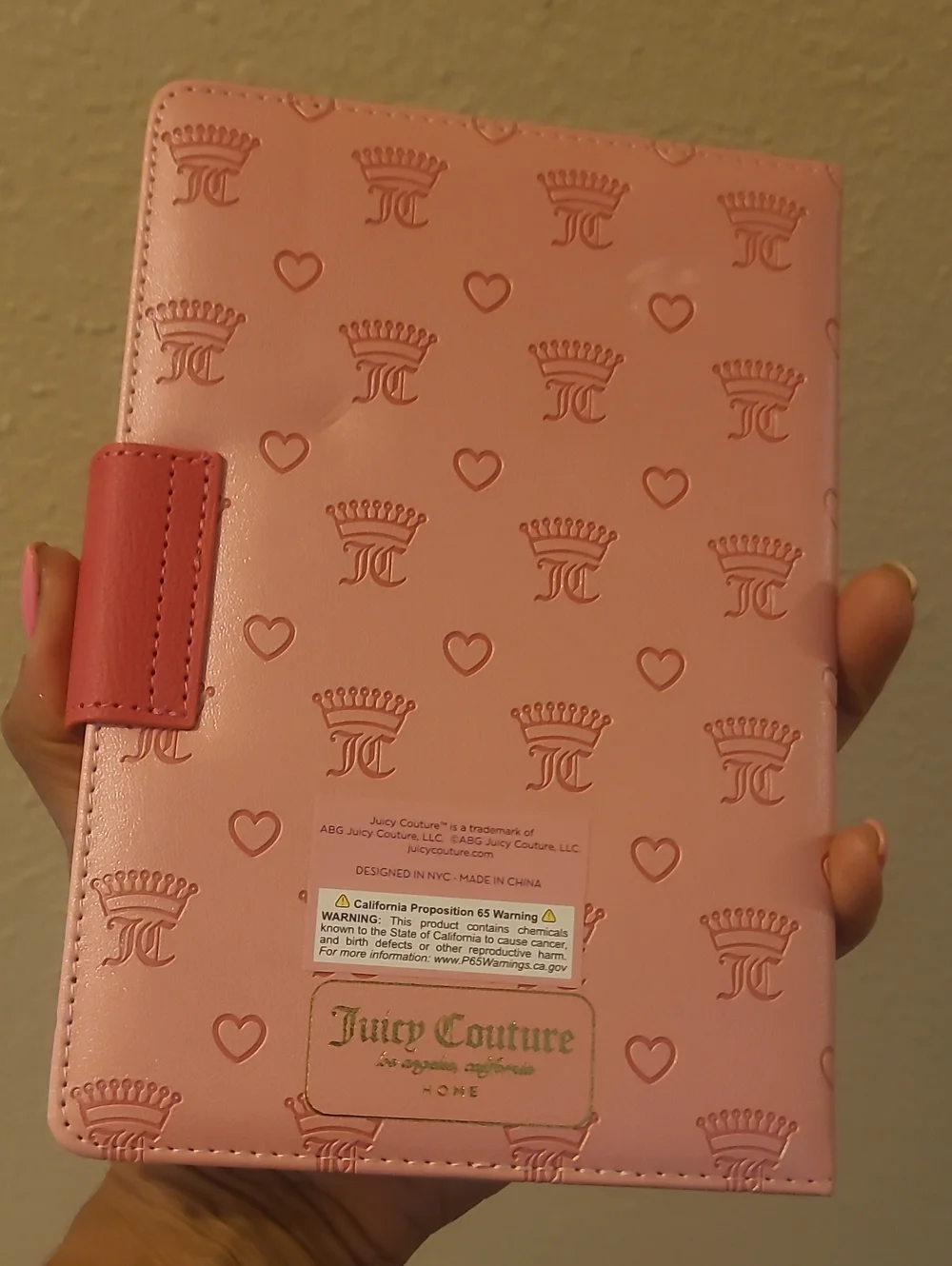 Juicy Couture foil journal ready